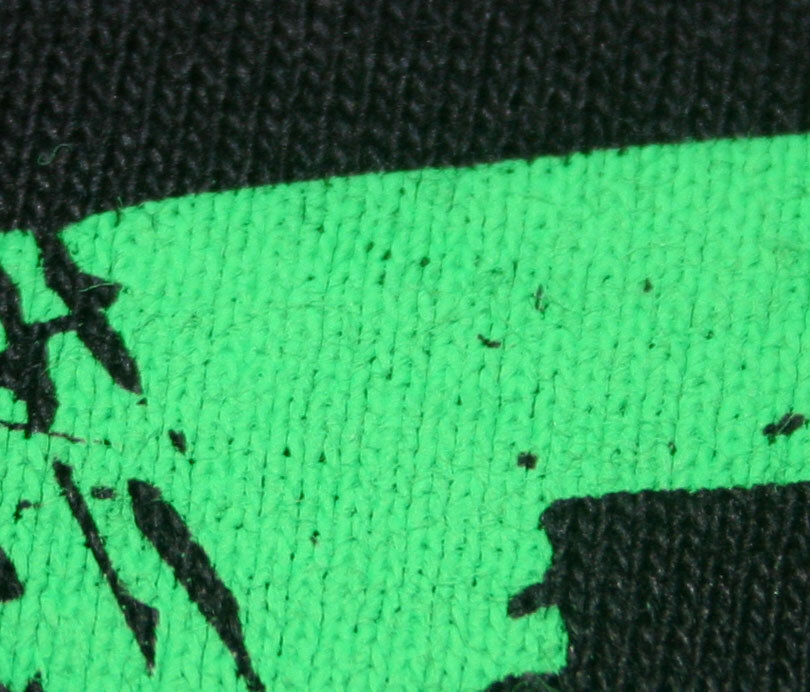 Discharge Ink Embedded in Fabric Fibers