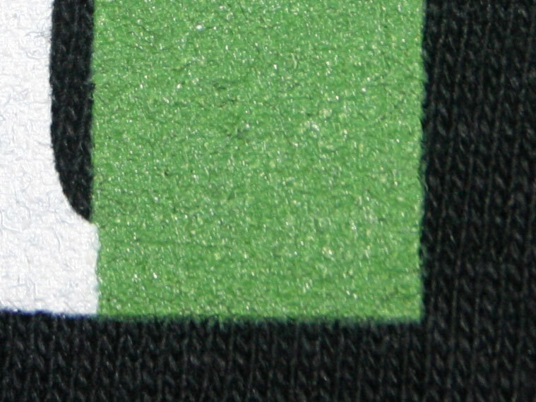 Plastisol Ink Sitting on Top of Fabric